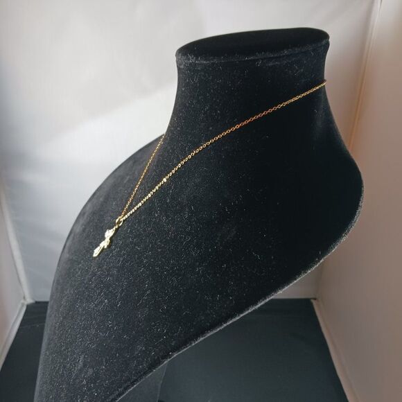 Cross Gold Tone Women's Necklace - Picture 3 of 11